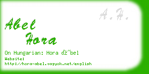 abel hora business card